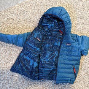 Columbia Reversible Puffer Jacket (Blue, Size 4-5)